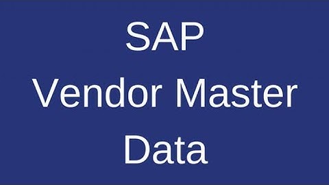 SAP MM Regular class : Vendor Account group controls in vendor Master record Part-1