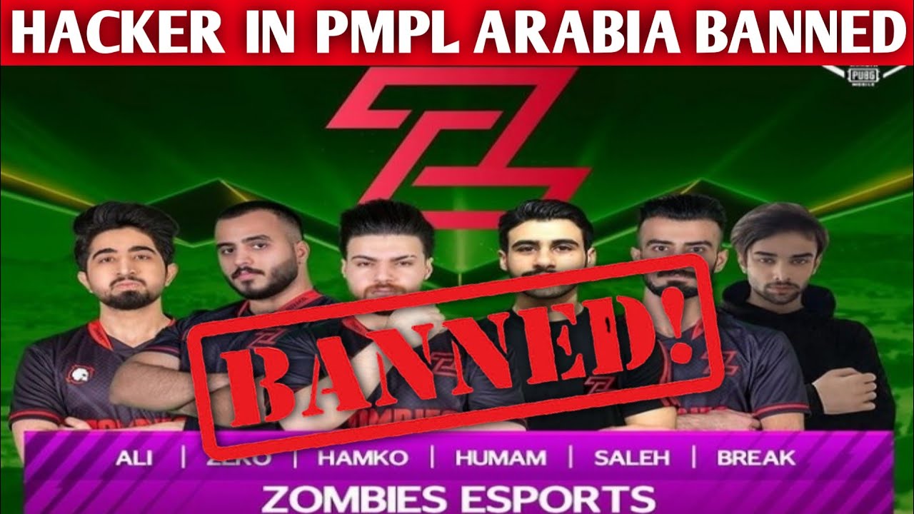 Pmpl Arabia banned zombies esports in detail | zombies esports hacking | zombies esports banned