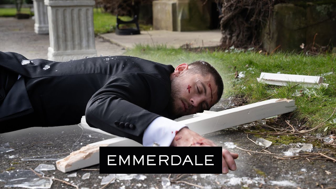 Joe Gets Pushed Out Of The Window | Emmerdale