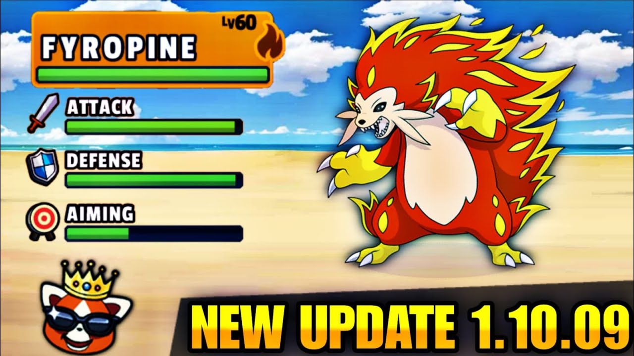 new 1.10.09 update here 😍|| pyropine evolution added 😎 - YouTube
