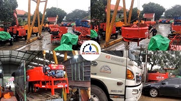 Máy trộn bê tông cưỡng bức cố định Hồng Hà CB2100 (2m3) côn số xuất xưởng đi Bảo Lộc - Lâm Đồng