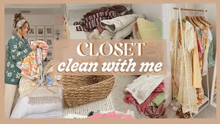 SPRING CLOSET CLEAN OUT | organizing, decluttering, & tidying my wardrobe!