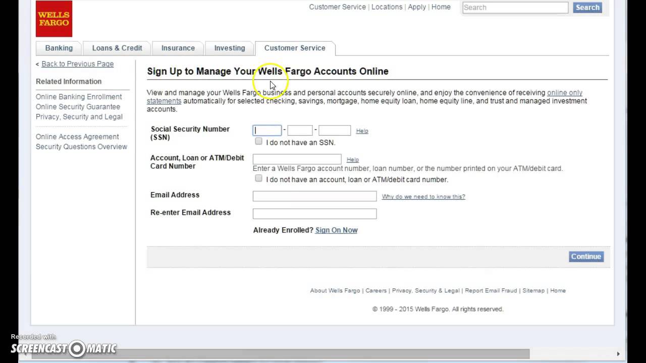 Wells fargo login