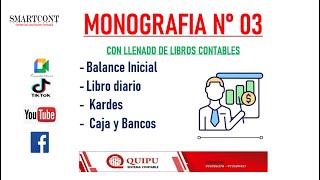 MONOGRAFIA  CON REGISTROS EN LIBROS CONTABLES - 2022