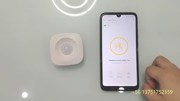 Life Care series wifi PIR motion sensor add and basic function demonstration.