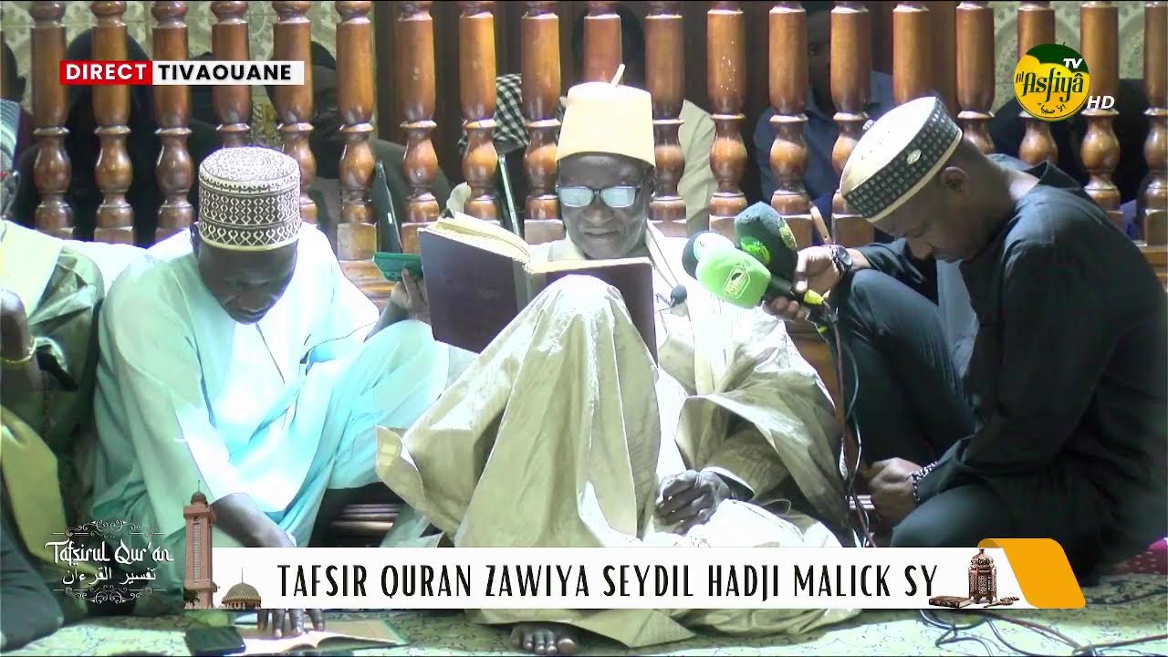 🚨DIRECT TIVAOUANE:   Zawiya Seydil Hadji Malick Sy - Tafsir Quran jour 15 Ramadan 2026