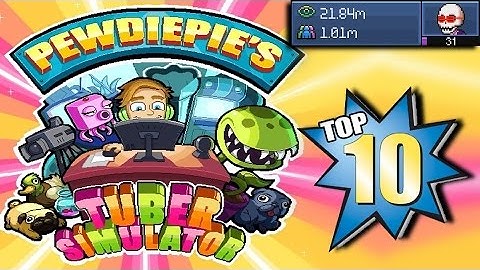 TOP 10 LEVEL UP TRICKS IN PEWDIEPIE TUBER SIMULATOR! [+GLITCHES]