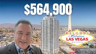BACHELOR PAD Living at ALLURE - Let's Tour a 3 Bed 2 Bath Condo on the Las Vegas Strip!