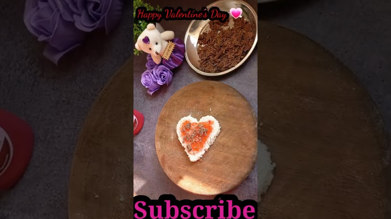Instant Valentine's Cake | NoBake NoOven | Valentines Special Recipe 😋
