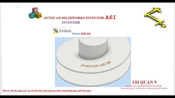 Emboss khắc chữ trong Inventor