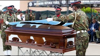 HONOURARY SEND-OFF CEREMONY FOR BOTSWANA SOLDIER KILLED IN MOZAMBIQUE