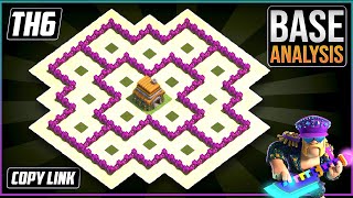 BEST Ultimate Town Hall 6 Trophy/Hybrid Base Layout 2023 !! COC Town Hall 6 Hybrid Base Design screenshot 4