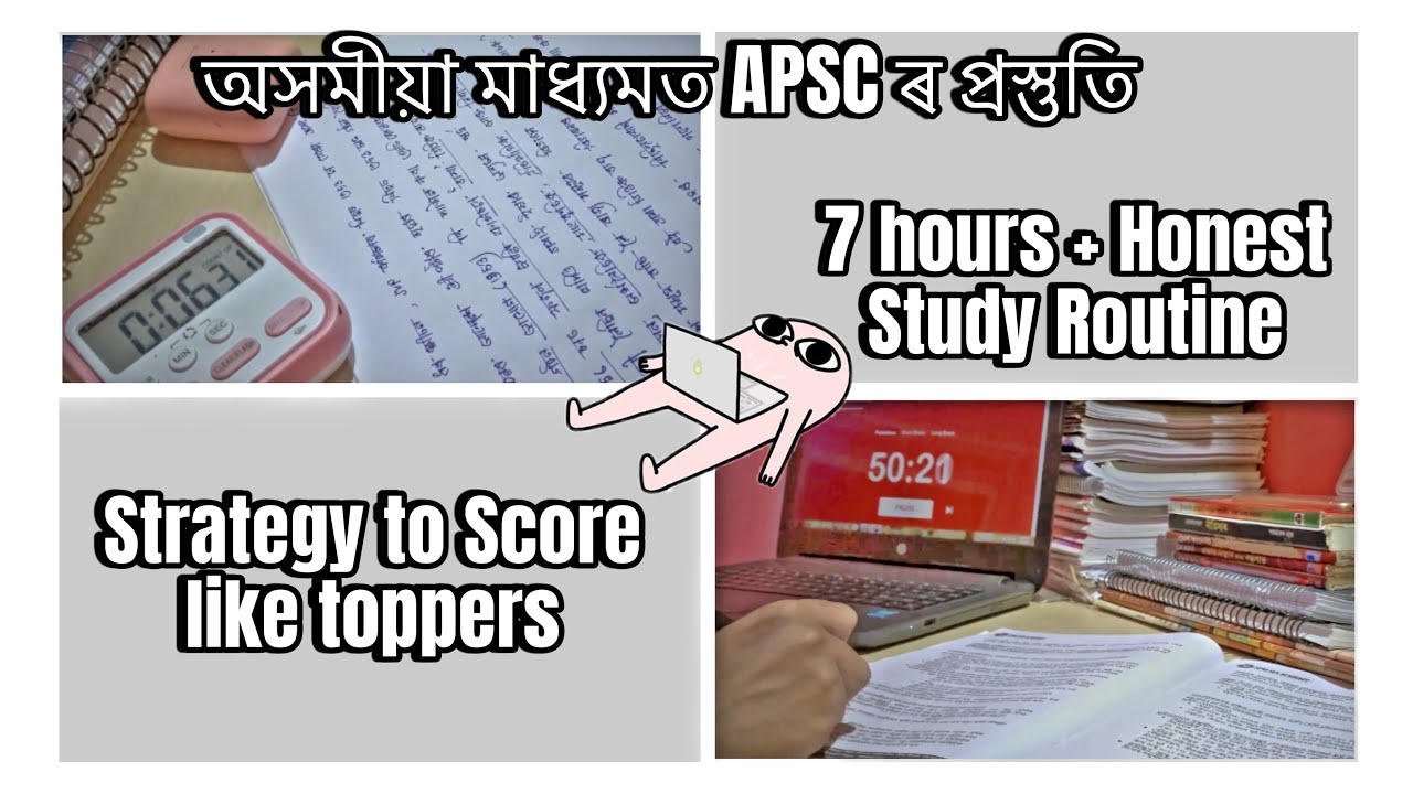 Strategy to Score like topper in APSC📌7 house+ honest Study routine of ...
