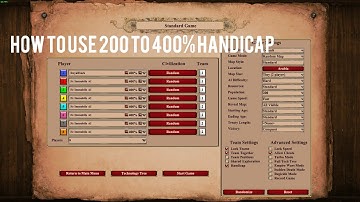 Age of Empires 2 Definitive Edition - How to use 400% handicap