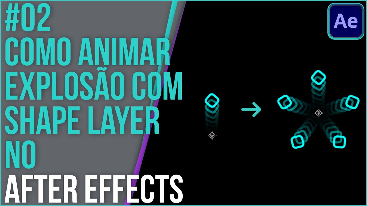 Como animar explosão com shape layer no after effects - YouTube