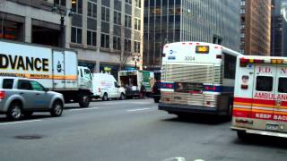 MCI D4500CL #3004 QM5/#3279 QM24 Express Buses in Midtown Manhattan
