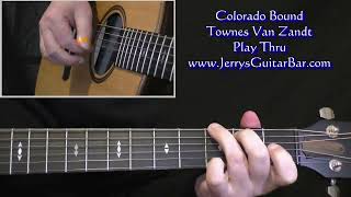 Townes Van Zandt Colorado Bound | Guitar Play Thru
👇 Learn how to play Townes Van Zandt – Colorado Bound note-for-note on guitar with our Townes Van Zandt – Colorado Bound Guitar Lesson.
Difficulty level: Easy leaning to intermediate
Barre chords: No
Thumb over chords: Yes
Playing Style: Fingerpicked (Travis Picked)
Tuning: Standard
The lesson teaches Townes’ guitar part from the original studio version.
🎼 Full Lesson, Tabs & Chords: https://www.jerrysguitarbar.com/guitar-video-lessons/individual-songs/townes-van-zandt-colorado-bound/
#guitarlesson #guitarlessons #guitartutorial Townes Van Zandt Colorado Bound | Guitar Play Thru
