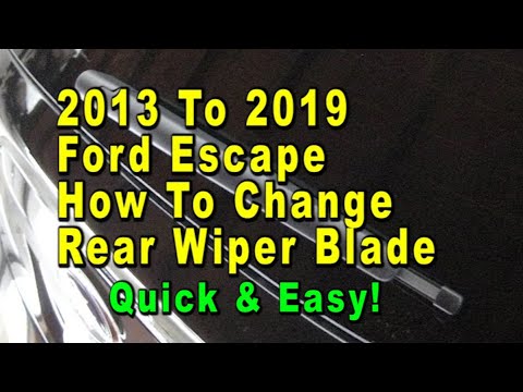 2013 To 2019 Ford Escape How To Change Rear Wiper Blade With Size & Part Numbers – Quick & Easy