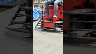 Real Shot Of The Construction Of The Ride-On Power Trowels