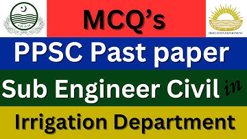 How to pass PPSC Test | Irrigation Department | PPSC Past Paper in Sub Engineer | #civilknowledge