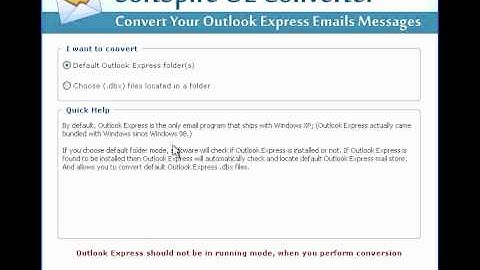 convert configured dbx to pst