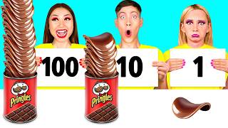 100 Layers of Food Challenge | Prank Wars by HAHANOM Challenge