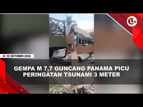 GEMPA DAHSYAT GUNCANG PANAMA, GEDUNG AMBRUK HINGGA WARGA PANIK BERHAMBURAN | U-NEWS
