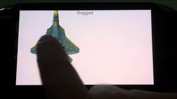 GameFromScratch touch, drag and flick demo running on PlayStation Vita