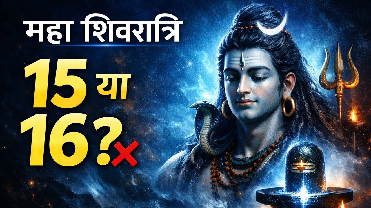 महाशिवरात्रि 2026 कब है? 🤔 15 या 16 फरवरी | सही तिथि, शुभ मुहूर्त और पूजा विधि