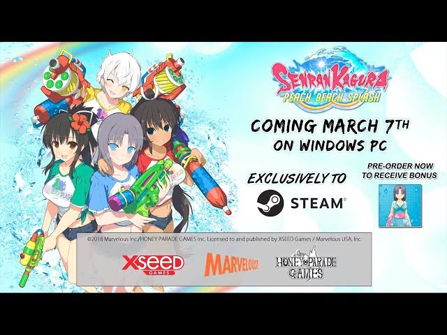 Senran Kagura Peach Beach Splash is coming to PC in March - TGG