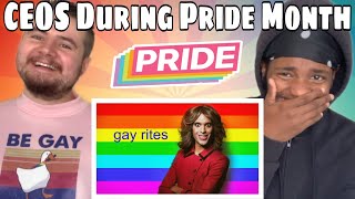Brandon Rogers 'CEOs during pride month' REACTION