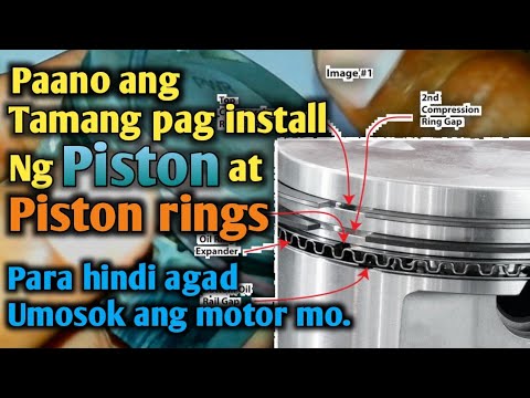 Paano ang tamang pagkabit ng Piston at Piston ring  Para maiwasan ang mabilis na pag usok