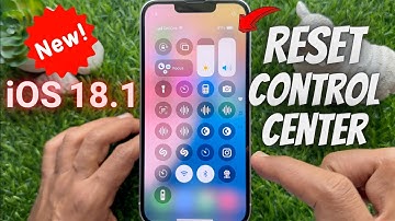 How to Reset Control Center Layout to Default on iPhone iOS 18.1