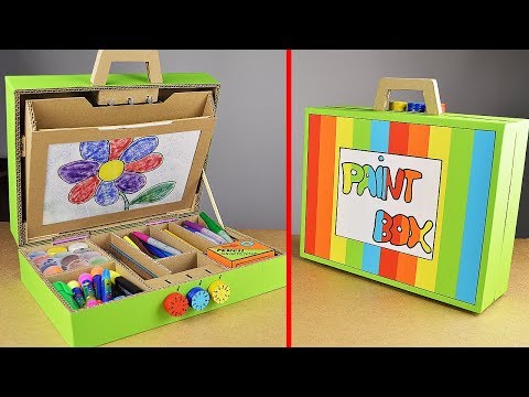 So bastelt eine Stiftebox aus Pappe