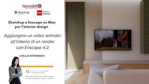 Inserting animated video into a render with Enscape 4.0