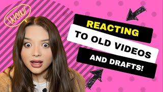 REACTING to OLD VIDEOS and UNSEEN DRAFTS | Amy Pohl