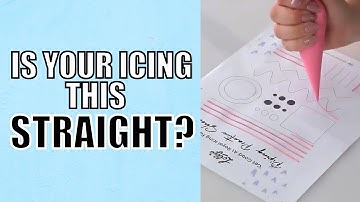 How To Get Straight Lines With Your Royal Icing