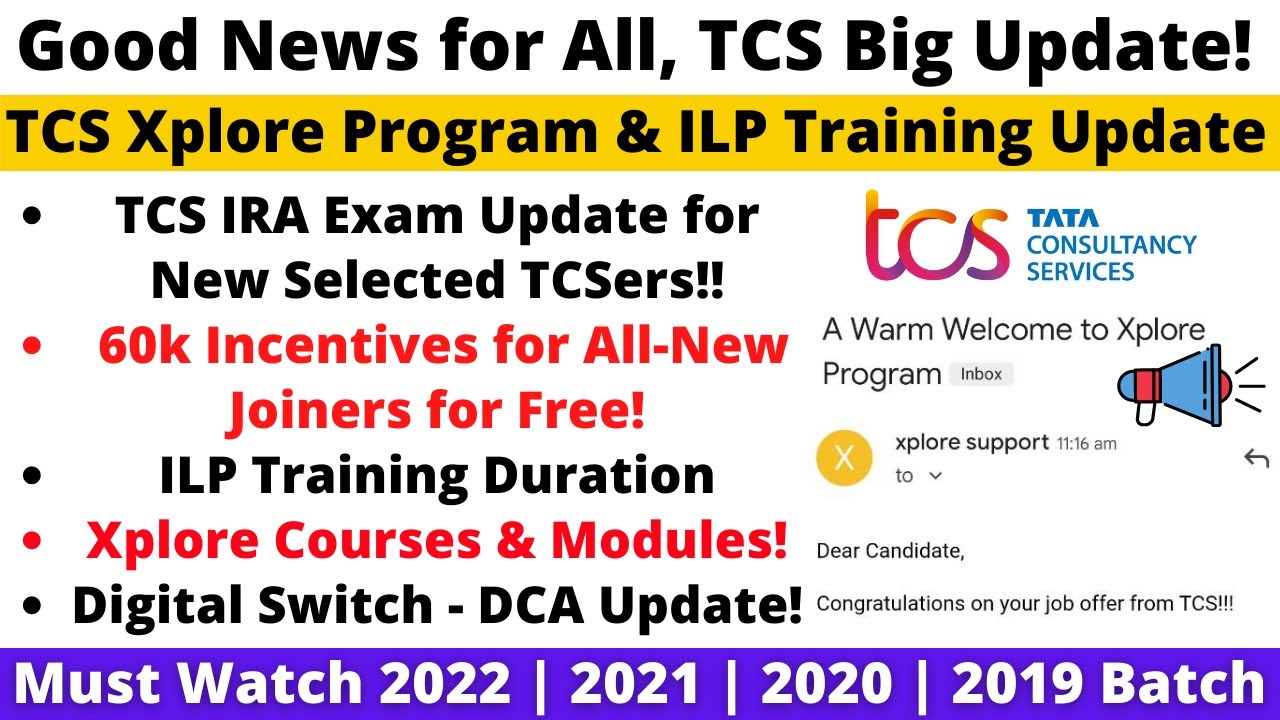 tcs-big-update-tcs-xplore-program-ilp-training-started-ira-exam