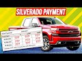 How much is the MONTHLY payment on a new Silverado?