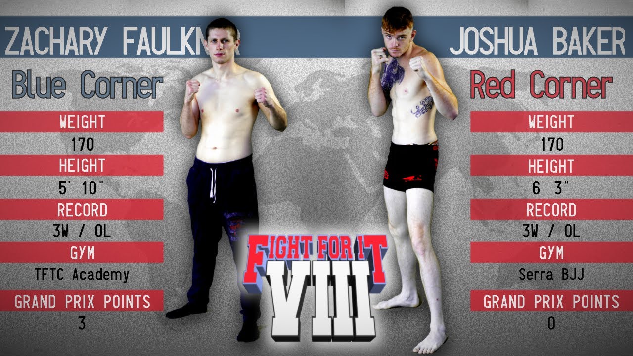 FIGHT FOR IT VIII Joshua Baker vs. Zach Faulkner YouTube