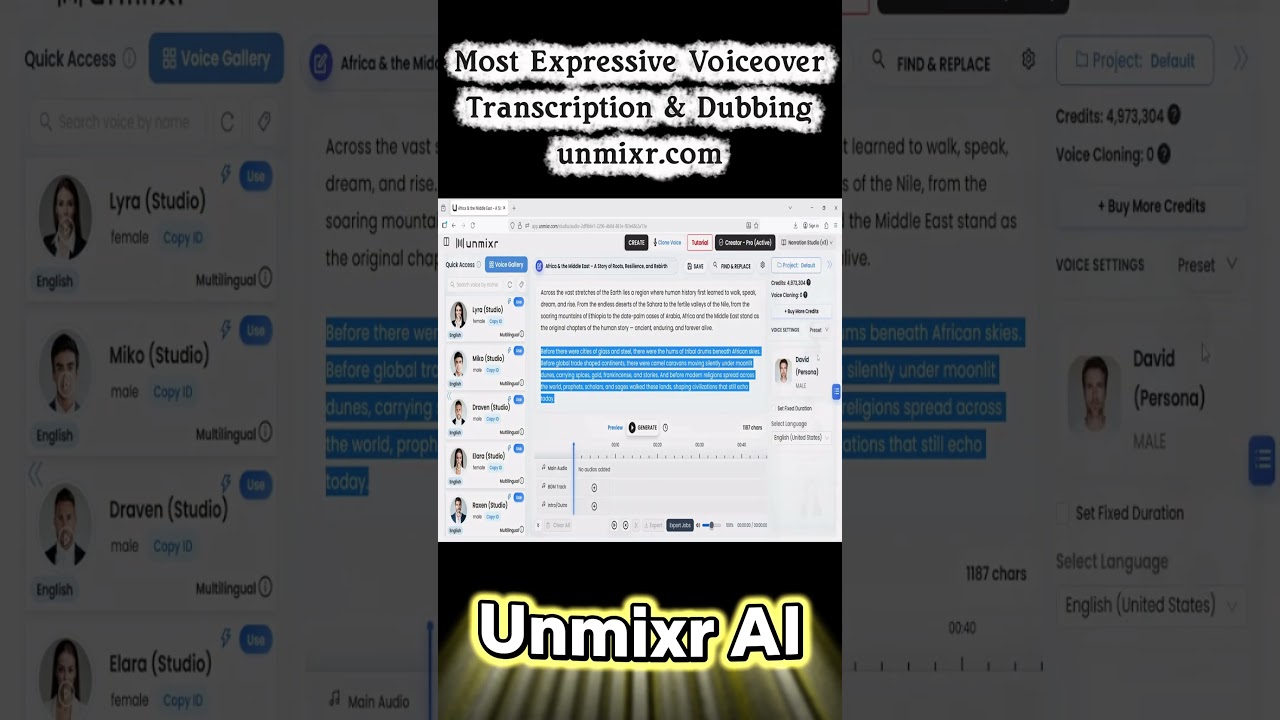 Unmixr AI: The Studio Built for Creators
