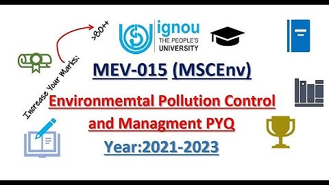 MSCEnv MEV-015 PYQ All year 2021-2023 at one place