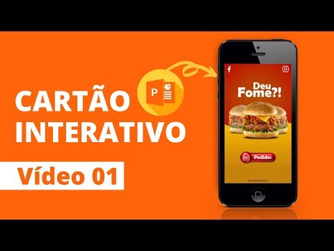 Cartão Interativo Clicável Com Cardápio VÍDEO 01