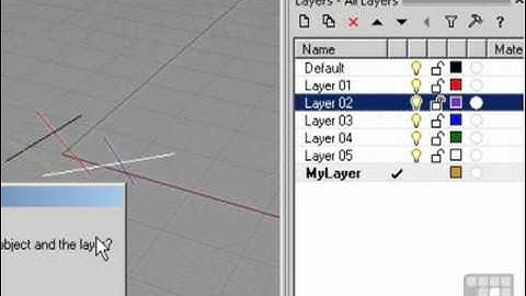 Working with Layers - Rhino 4 Tutorial