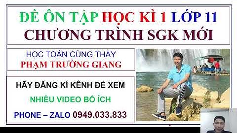 Các đề thi kì 1 môn toán lớp 11