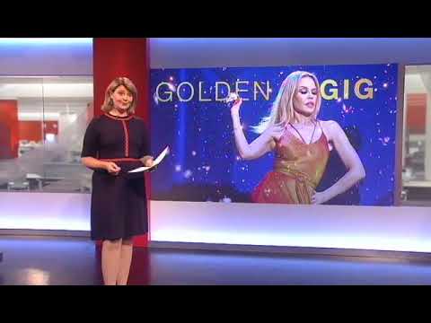 Look north : kylie minogue having a concert at Newcastle
