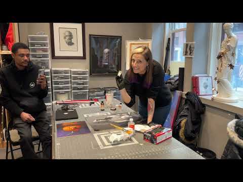 Varnishing Demo at The Academy of Realist Art Boston