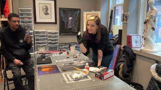 Varnishing Demo at The Academy of Realist Art Boston