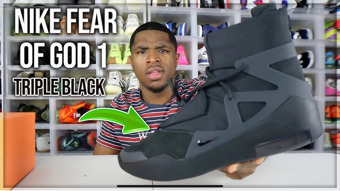 Nike FEAR OF GOD 1 Black & ON - YouTube