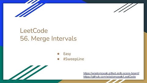 【每日一题】LeetCode 56. Merge Intervals
